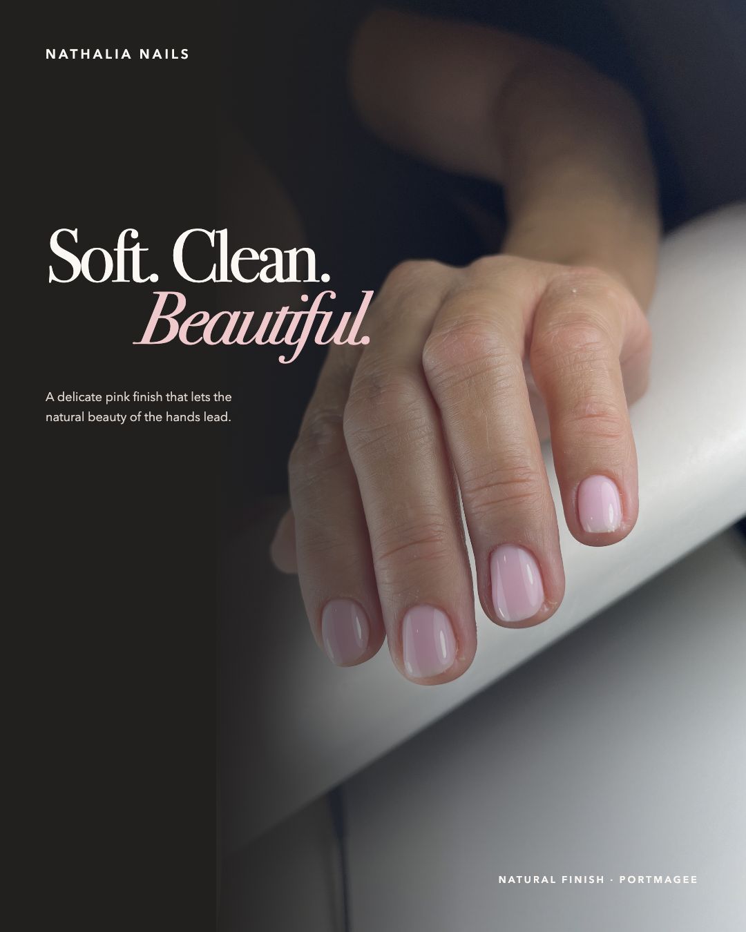 Soft clean manicure editorial