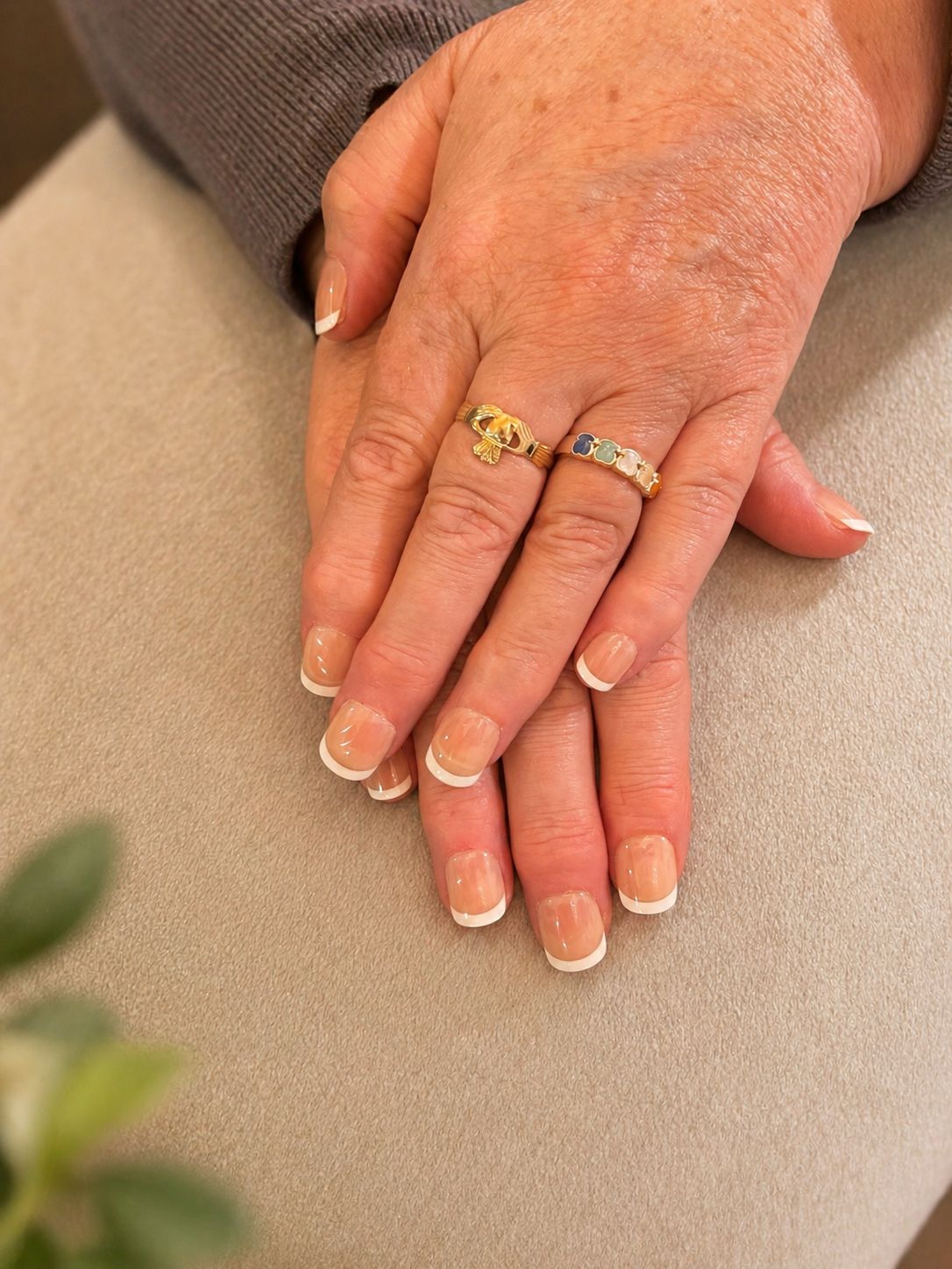Classic French manicure by Nathalia